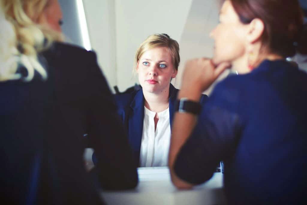 lawyers and clients meeting